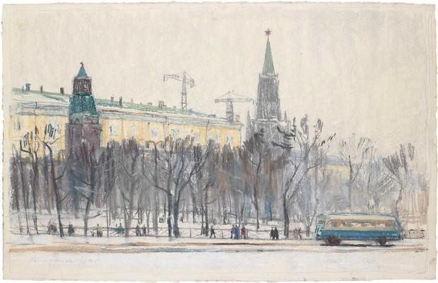 Храпак Георгий Васильевич. Москва. У Александровского сада